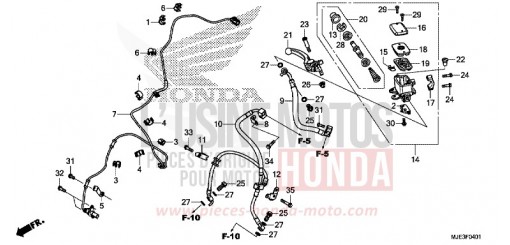 MASTRO FRENO ANTERIORE (CBR650FA) (1) CBR650FAG di 2016